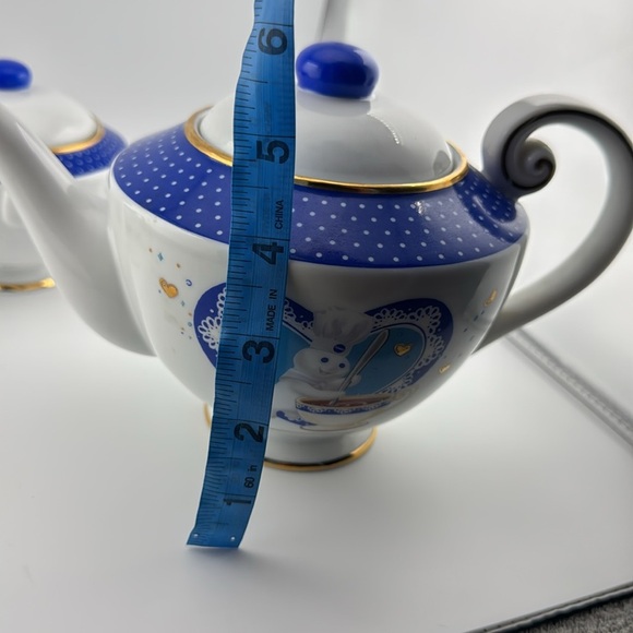 VTG 2003 The Pillsbury Doughboy Danbury Mint Porcelain Tea Set 5 pc Set - Picture 14 of 16